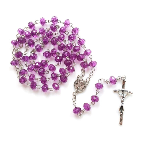 Bead Rosary Necklace Holy Church Home Bedroom Decoration