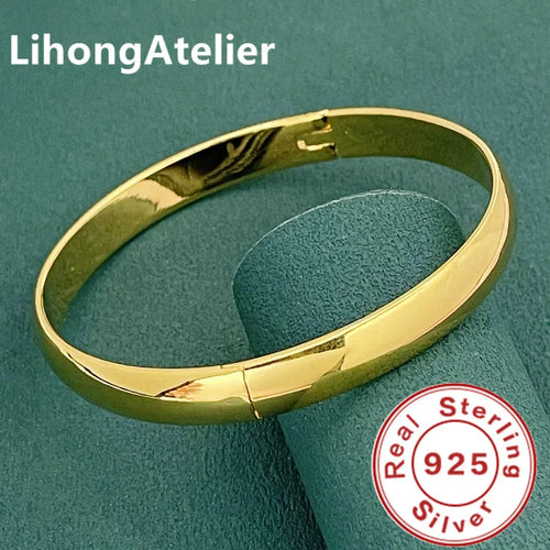 925 Sterling Silver Bracelet For Women Simple Fashion Smooth Bracelet Women'S Jewelry Engagement Gift