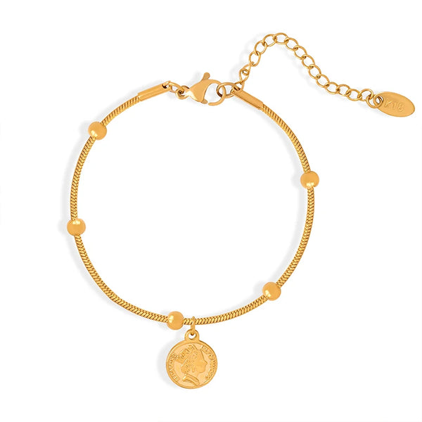 Trendy Chain Bracelet For Women Gold Color Link Chain Bangle Female Fashion Jewelry Gift